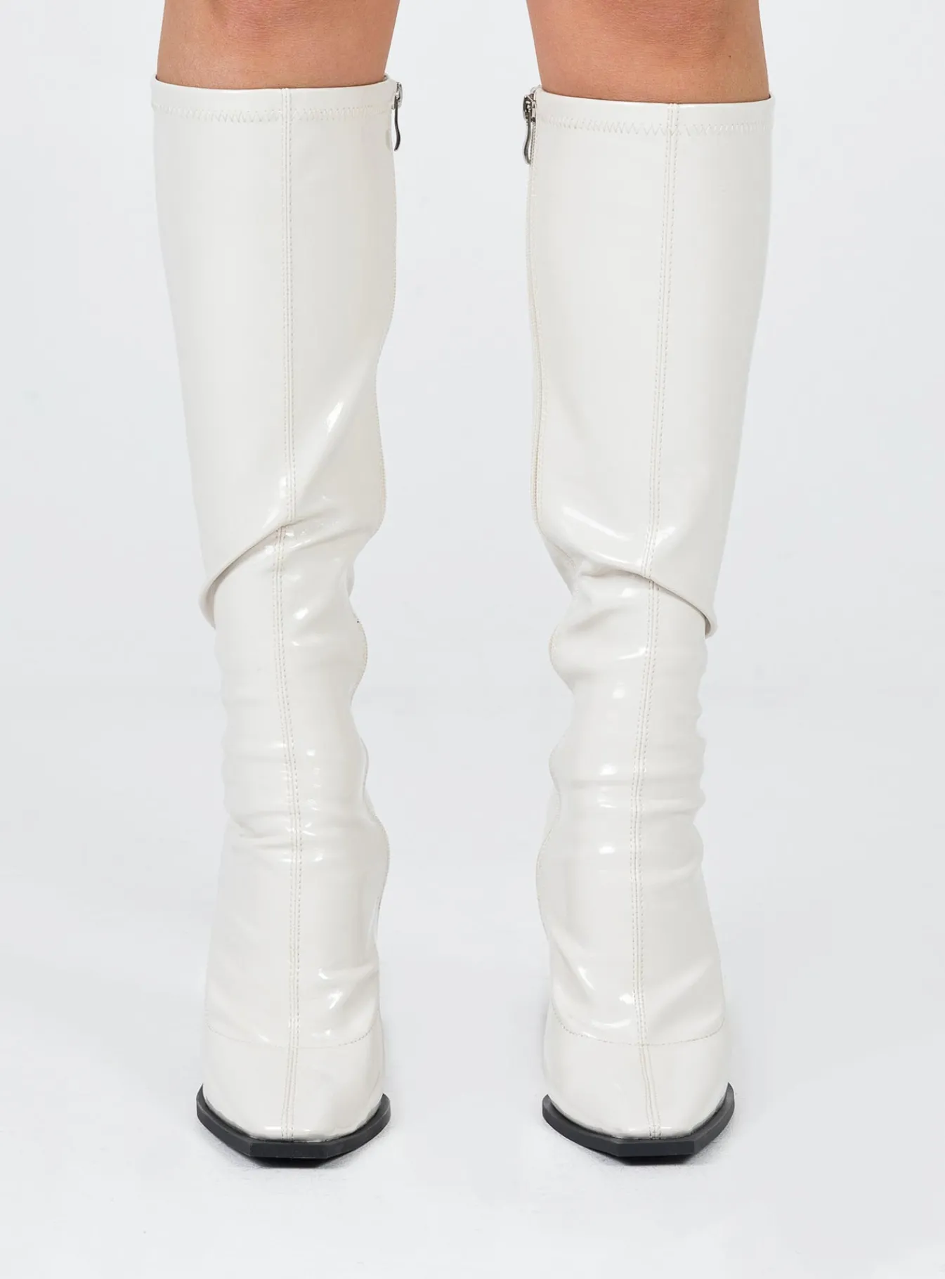 Princess Polly Ivanna Boots Off White Sale