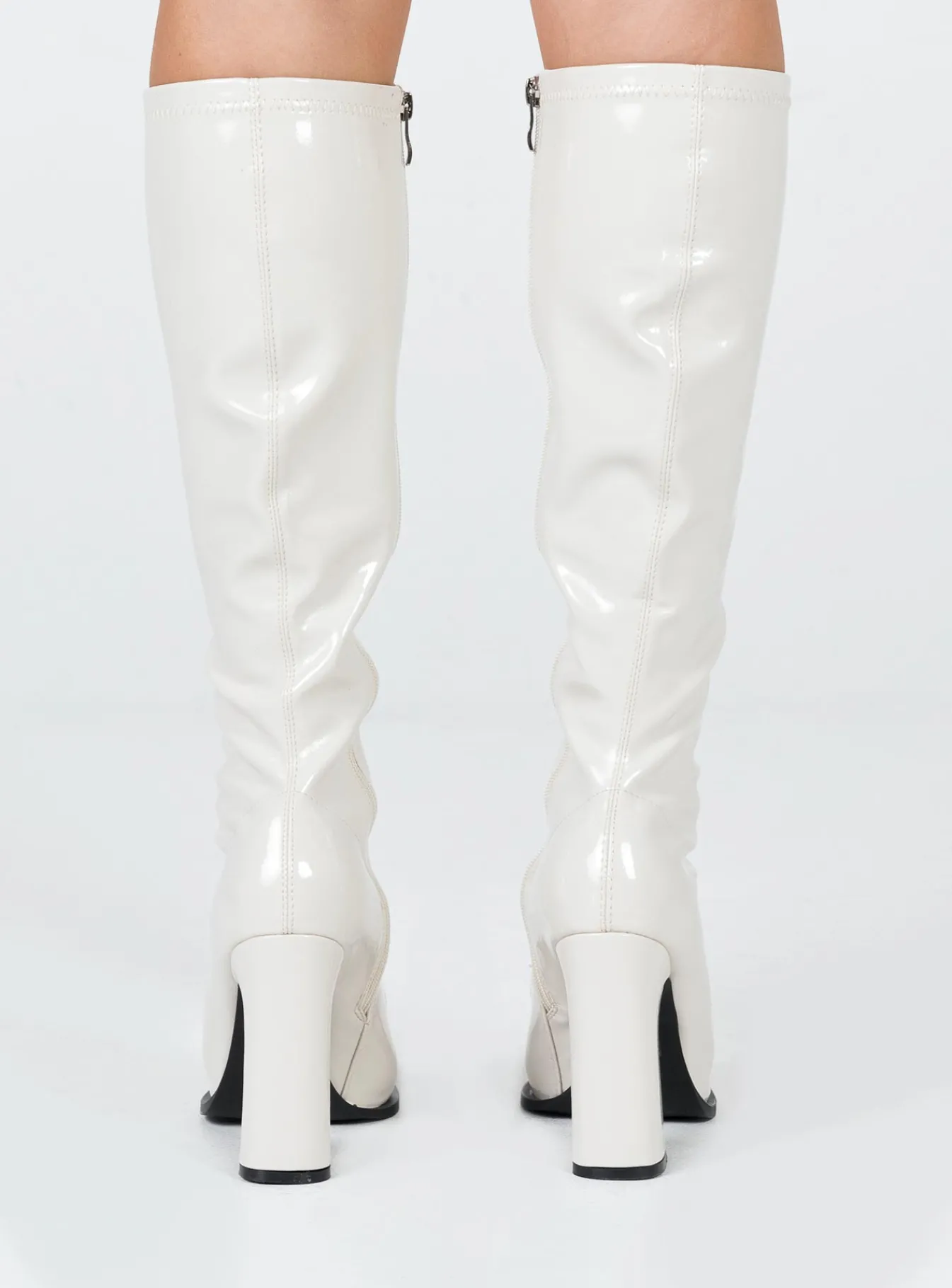 Princess Polly Ivanna Boots Off White Sale