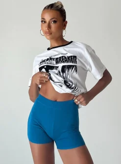 Princess Polly Ivy Bike Shorts  Blue Store