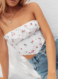 Princess Polly Ivy Bustier White Floral Best Sale