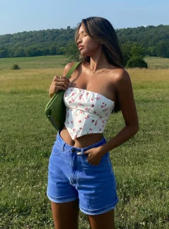 Princess Polly Ivy Bustier White Floral Best Sale
