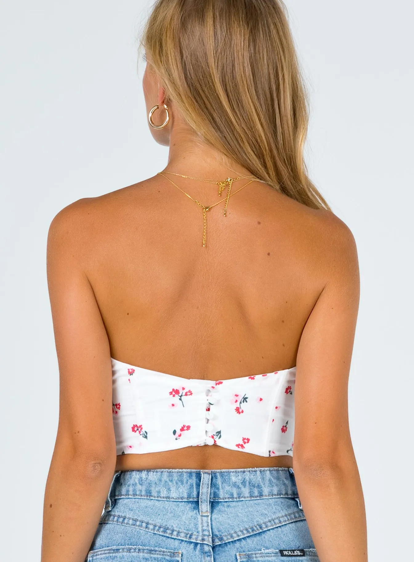 Princess Polly Ivy Bustier White Floral Best Sale