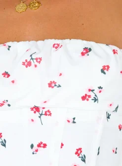 Princess Polly Ivy Bustier White Floral Best Sale