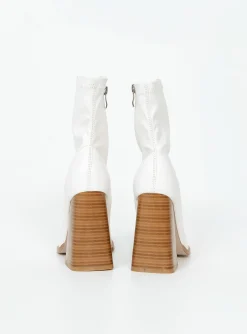 Princess Polly Izuka Ankle Boots White Best