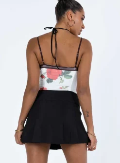 Princess Polly Jack Mini Skirt  Black Discount