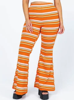 Princess Polly Jackson Knit Pants  Orange Shop