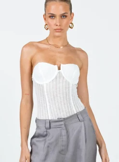 Princess Polly Jacques Bodysuit Ivory Hot