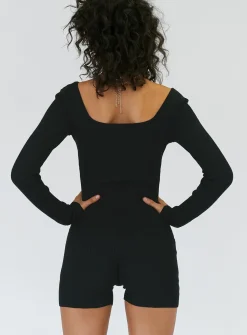 Princess Polly Jaden Romper Black Discount