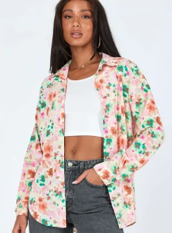 Princess Polly Jaelin Shirtmulti   Floral Fashion