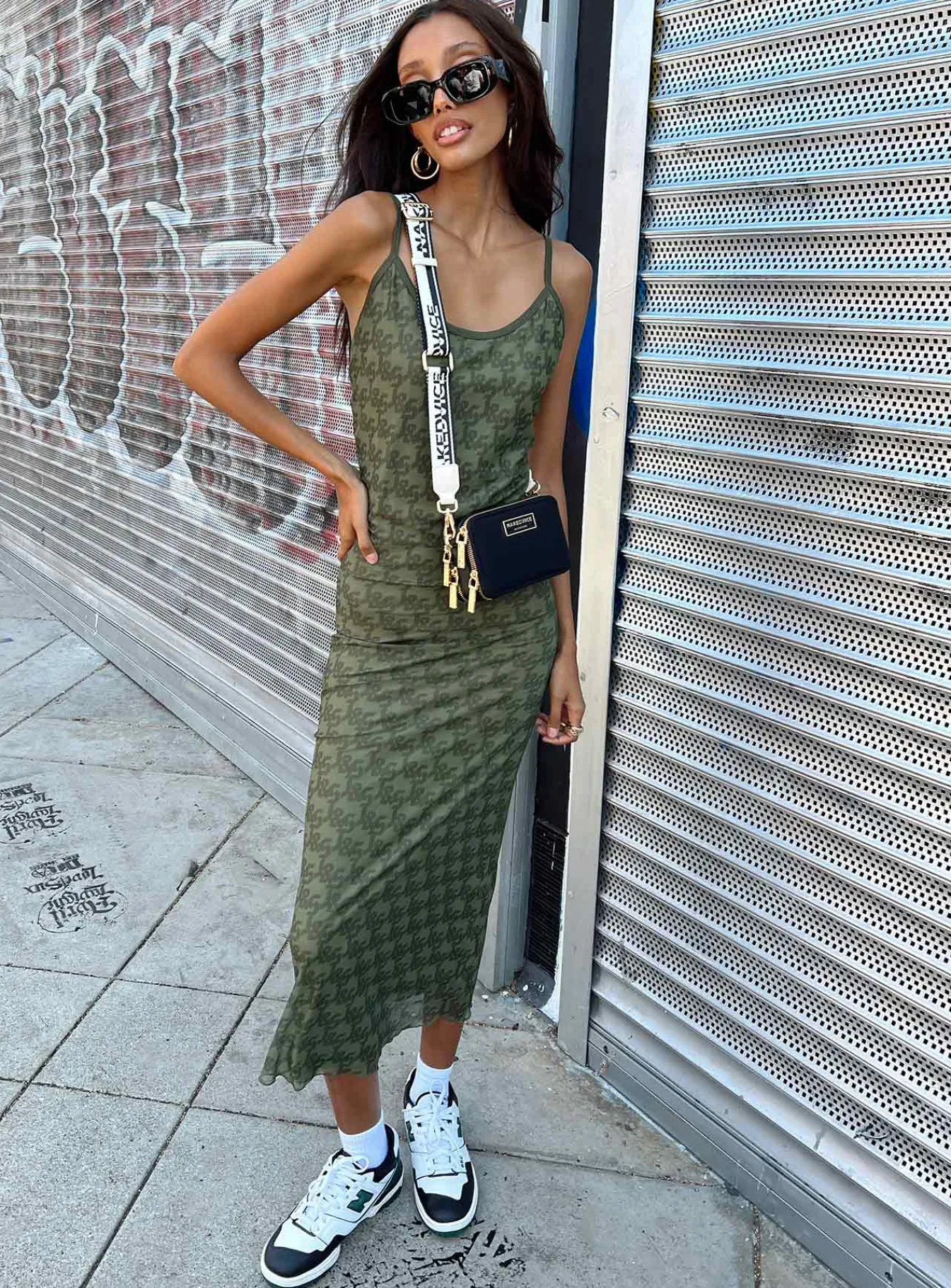 Princess Polly Jagger &Amp; Stone Demi Mesh Maxi Dress Khaki Green Fashion