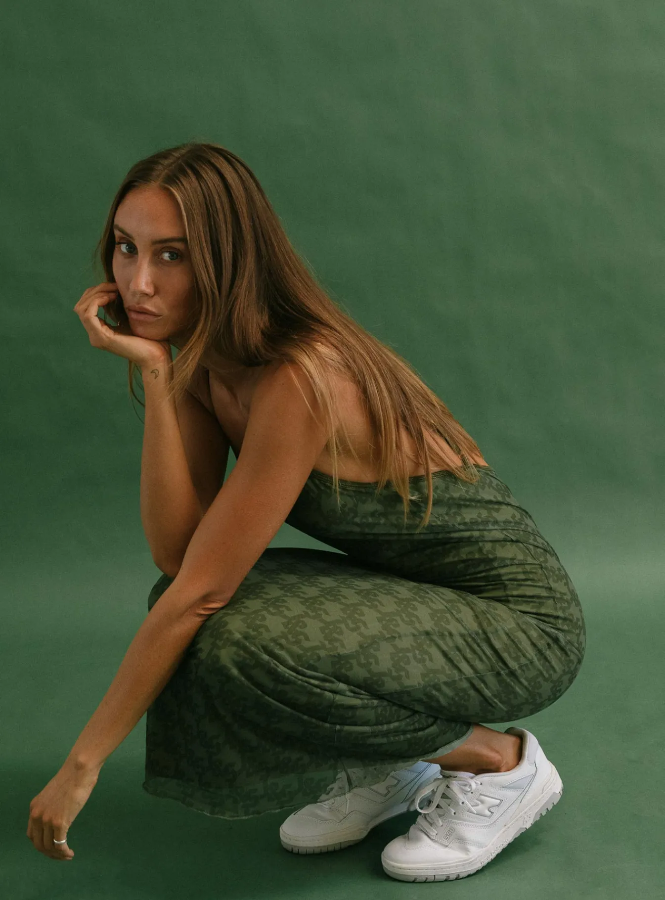Princess Polly Jagger &Amp; Stone Demi Mesh Maxi Dress Khaki Green Fashion