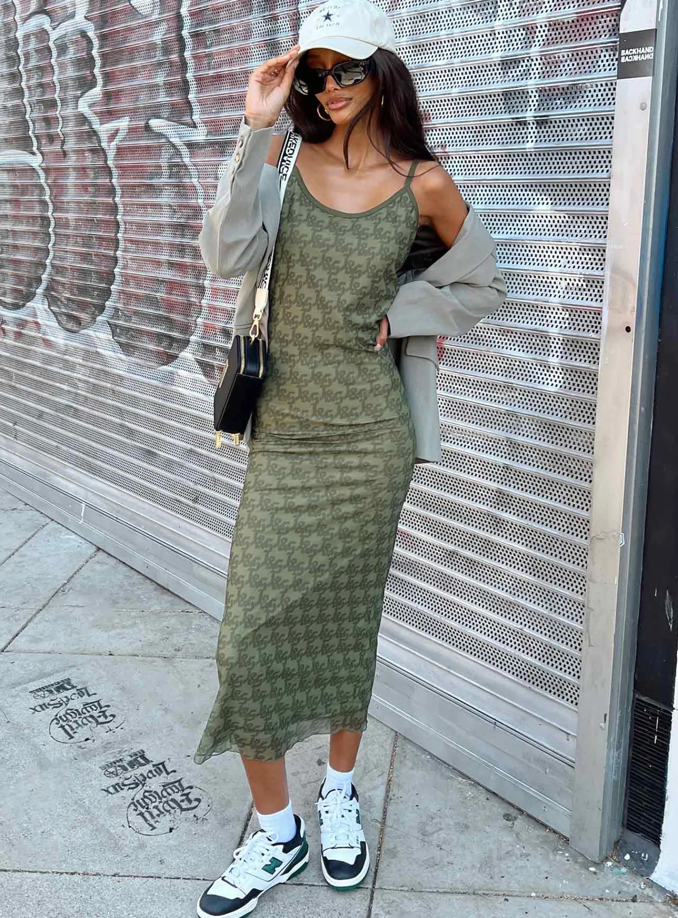 Princess Polly Jagger &Amp; Stone Demi Mesh Maxi Dress Khaki Green Fashion