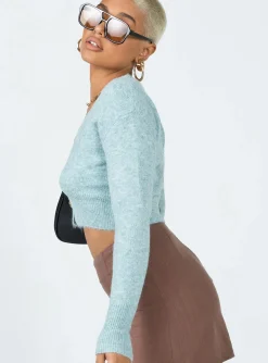 Princess Polly Jane Cardigan Green Flash Sale