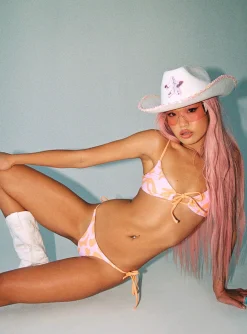 Princess Polly Janey Bikini Top/ Orange   Pink Online