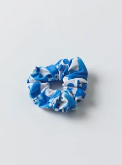 Princess Polly Janey Scrunchie/ White Blue Discount