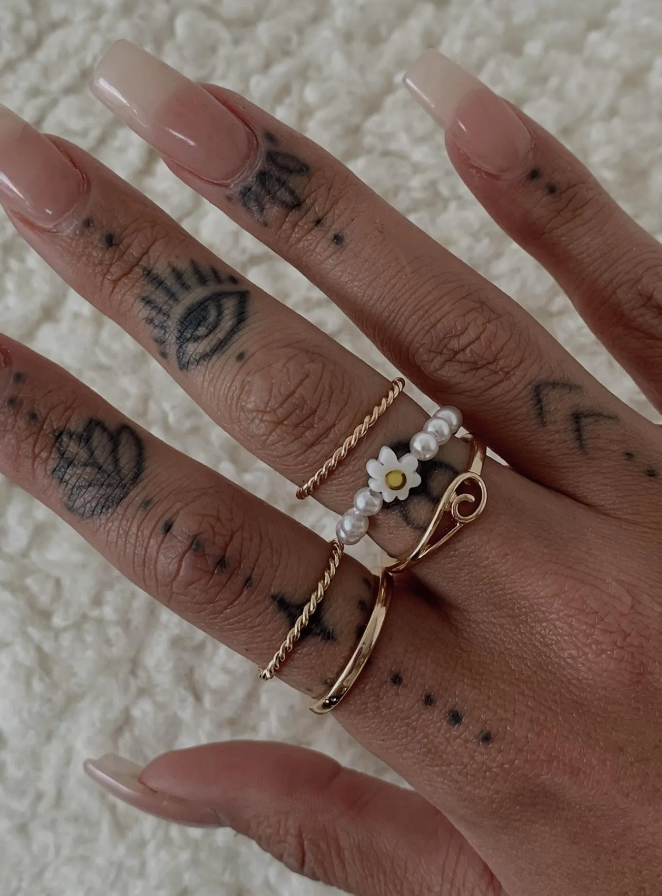 Princess Polly Janssen Ring Pack/ White Gold Shop