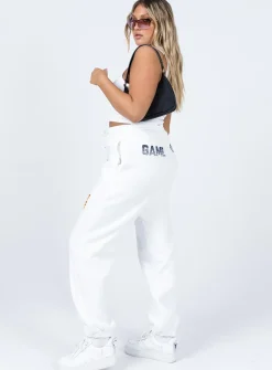 Princess Polly Jasmine Graphic Track Pants White Store