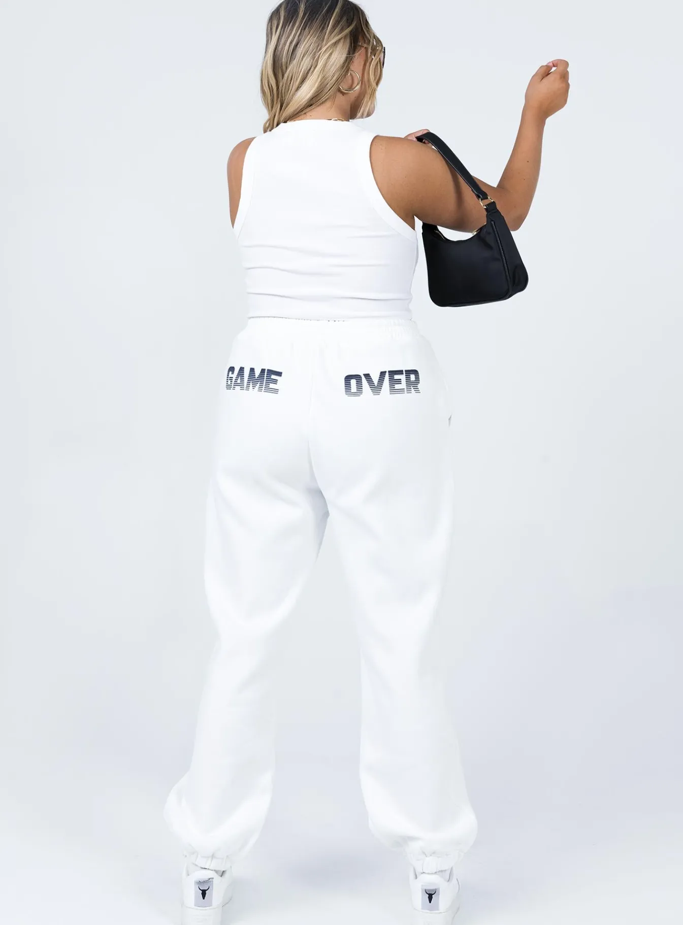 Princess Polly Jasmine Graphic Track Pants White Store