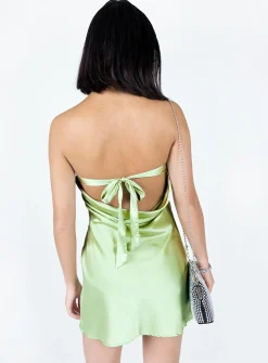 Princess Polly Jasmyn Mini Dress Green Fashion