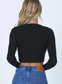Princess Polly Jax Long Sleeve Top Black Best Sale