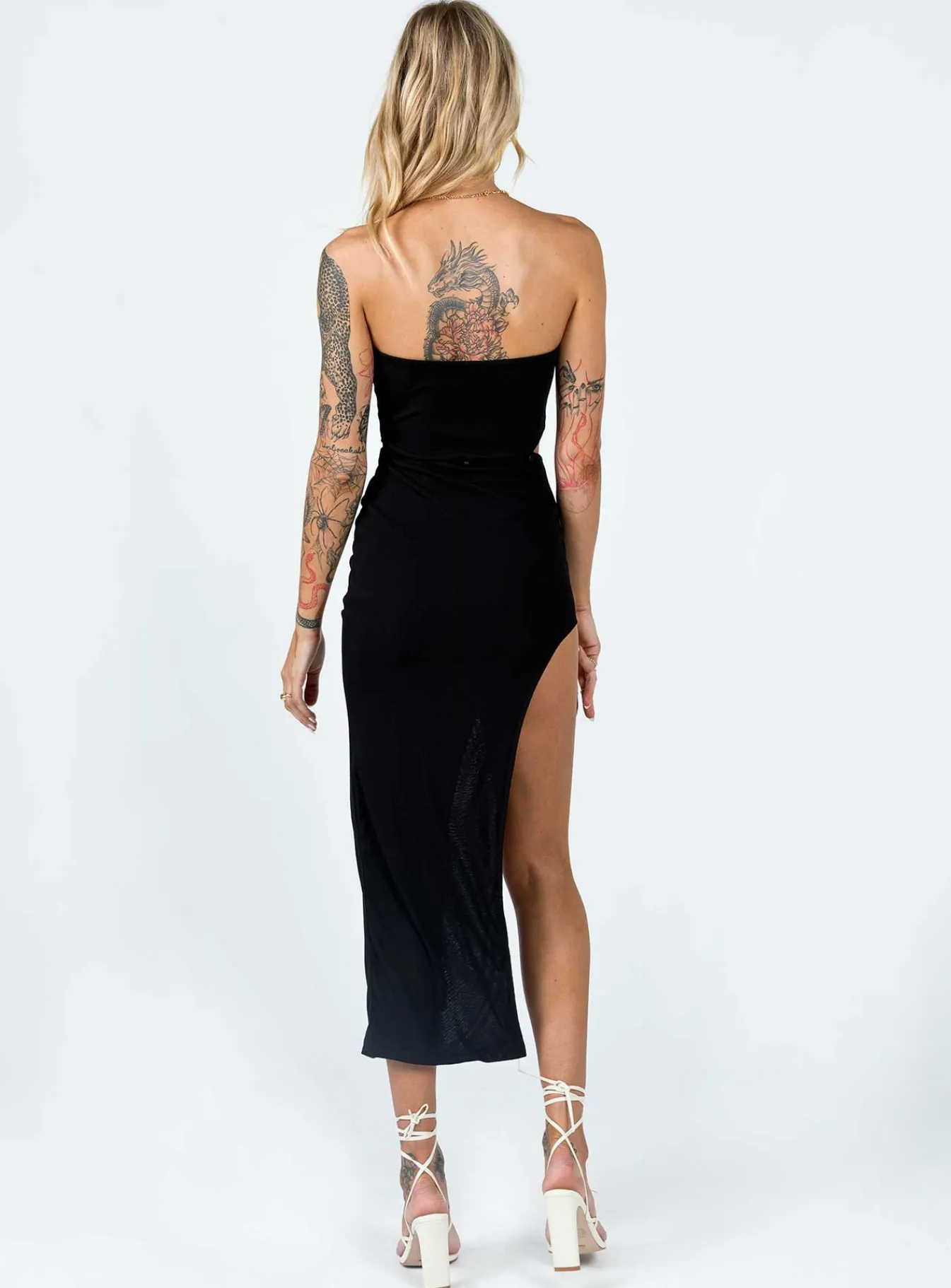 Princess Polly Jaxon Midi Dress Black Store
