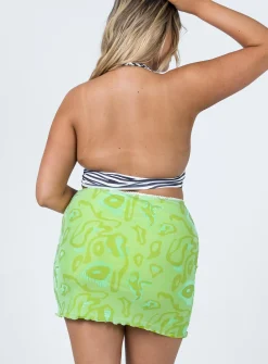 Princess Polly Jayan Mini Skirt Green Discount