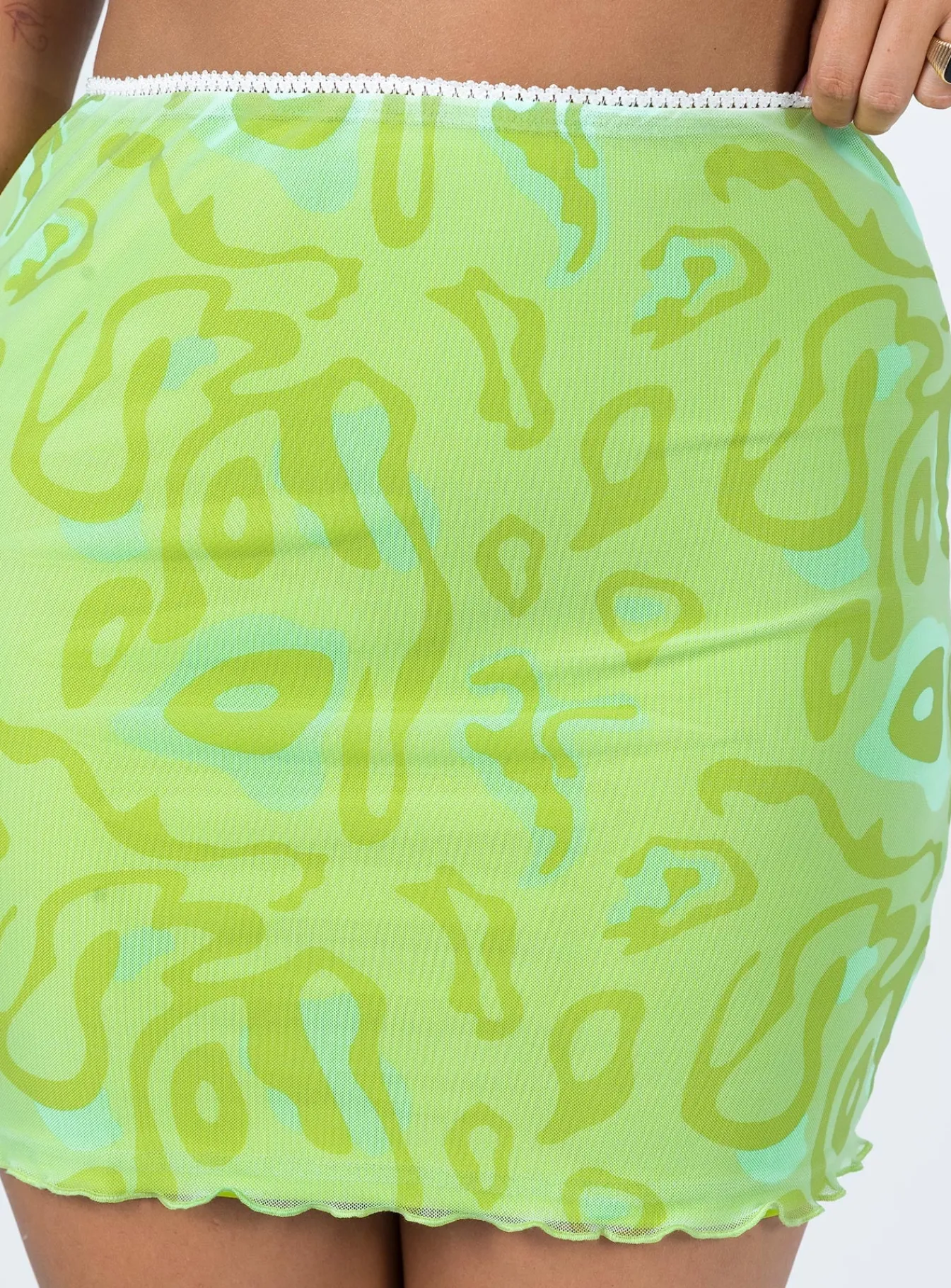 Princess Polly Jayan Mini Skirt Green Discount