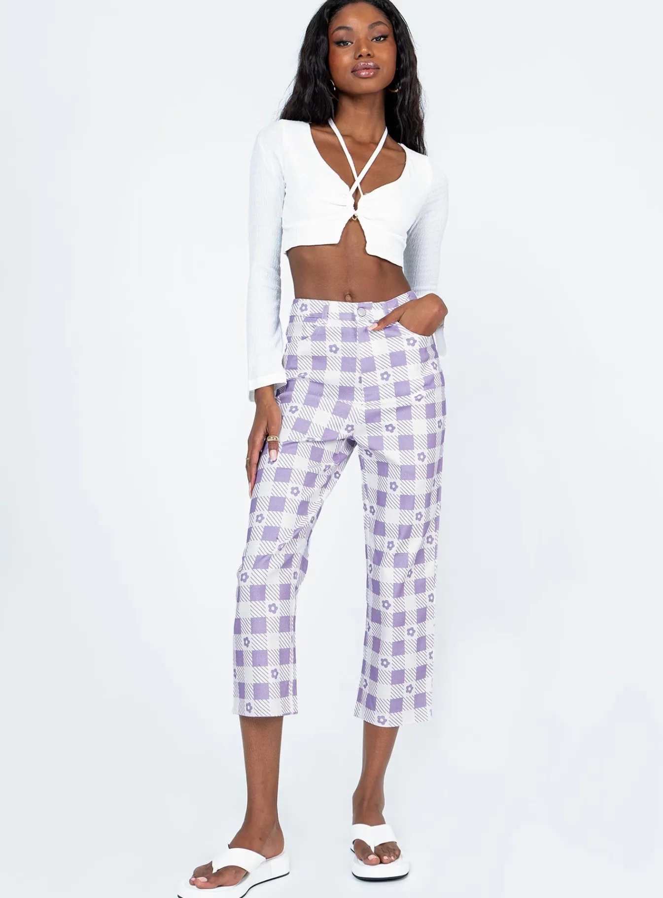 Princess Polly Jaycee Long Sleeve Top White Store