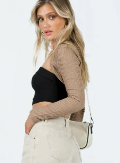 Princess Polly Jaynee Bolero Camel   Beige Shop