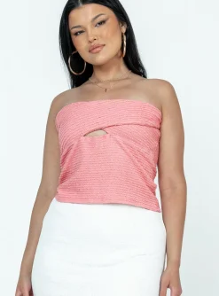 Princess Polly Jaynee Strapless Top Pink Store