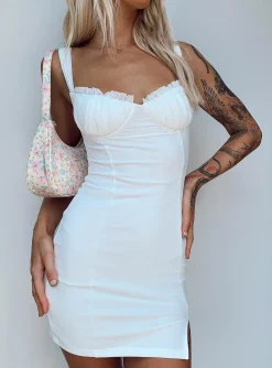 Princess Polly Jazzie Mini Dress  White Best
