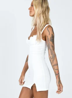 Princess Polly Jazzie Mini Dress  White Best