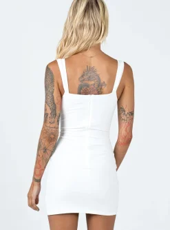 Princess Polly Jazzie Mini Dress  White Best