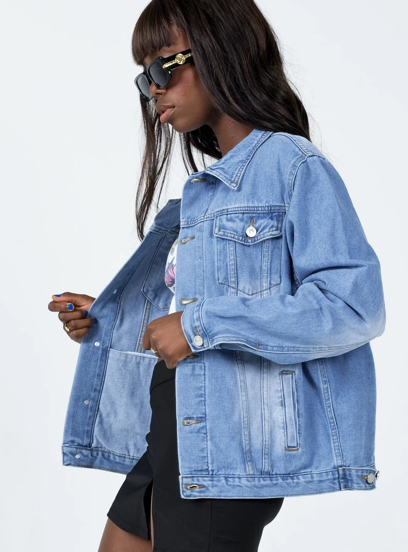 Princess Polly Jeniferjacket Denim Flash Sale