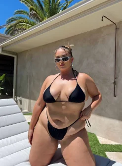 Princess Polly Jenner Bikini Topcurve   Black Cheap