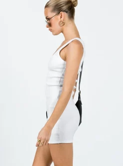 Princess Polly Jenni Mini Dress  White Discount
