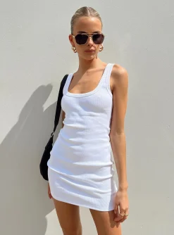 Princess Polly Jenni Mini Dress  White Discount