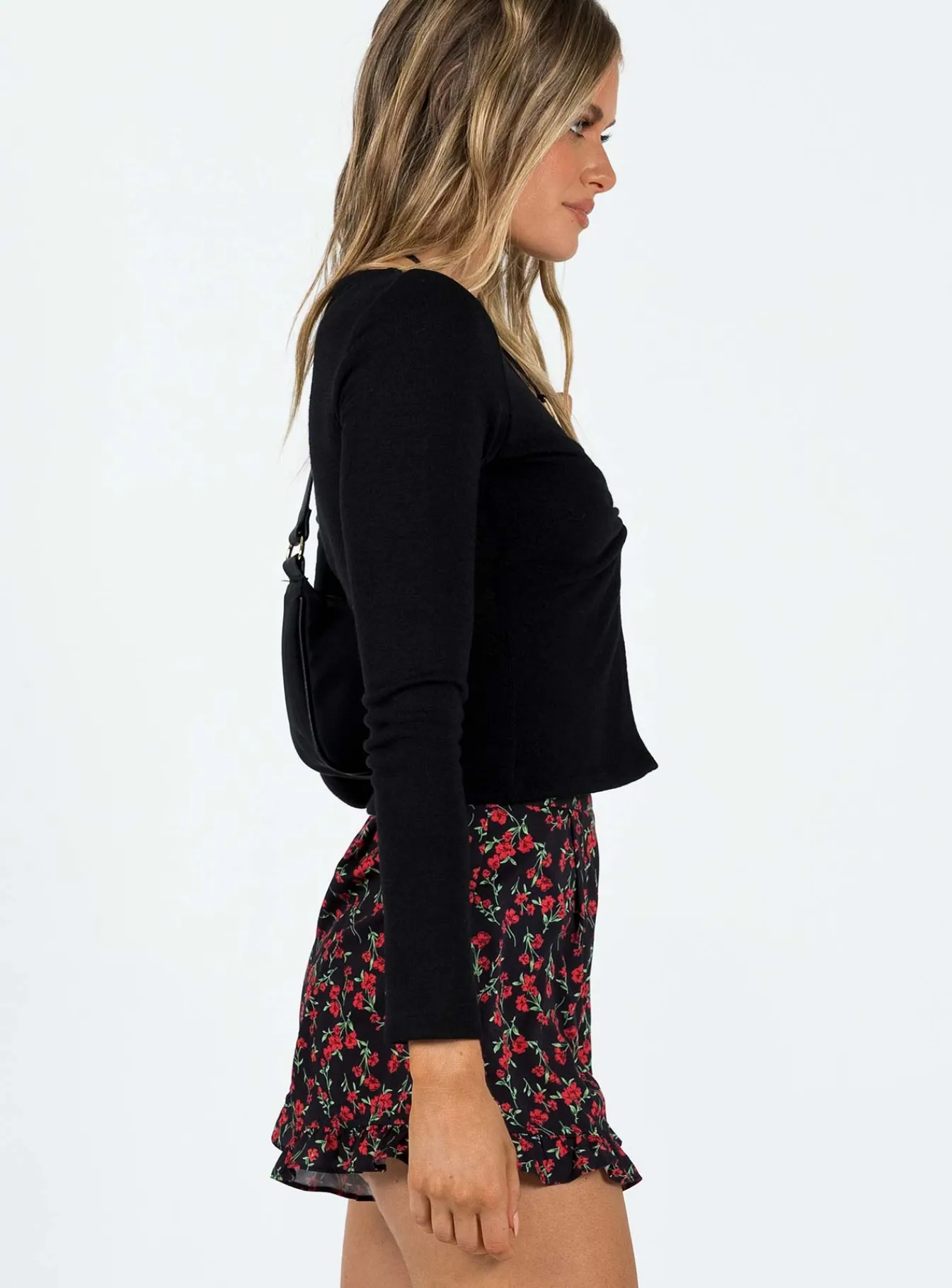 Princess Polly Jennie Shortsfloral Black Outlet