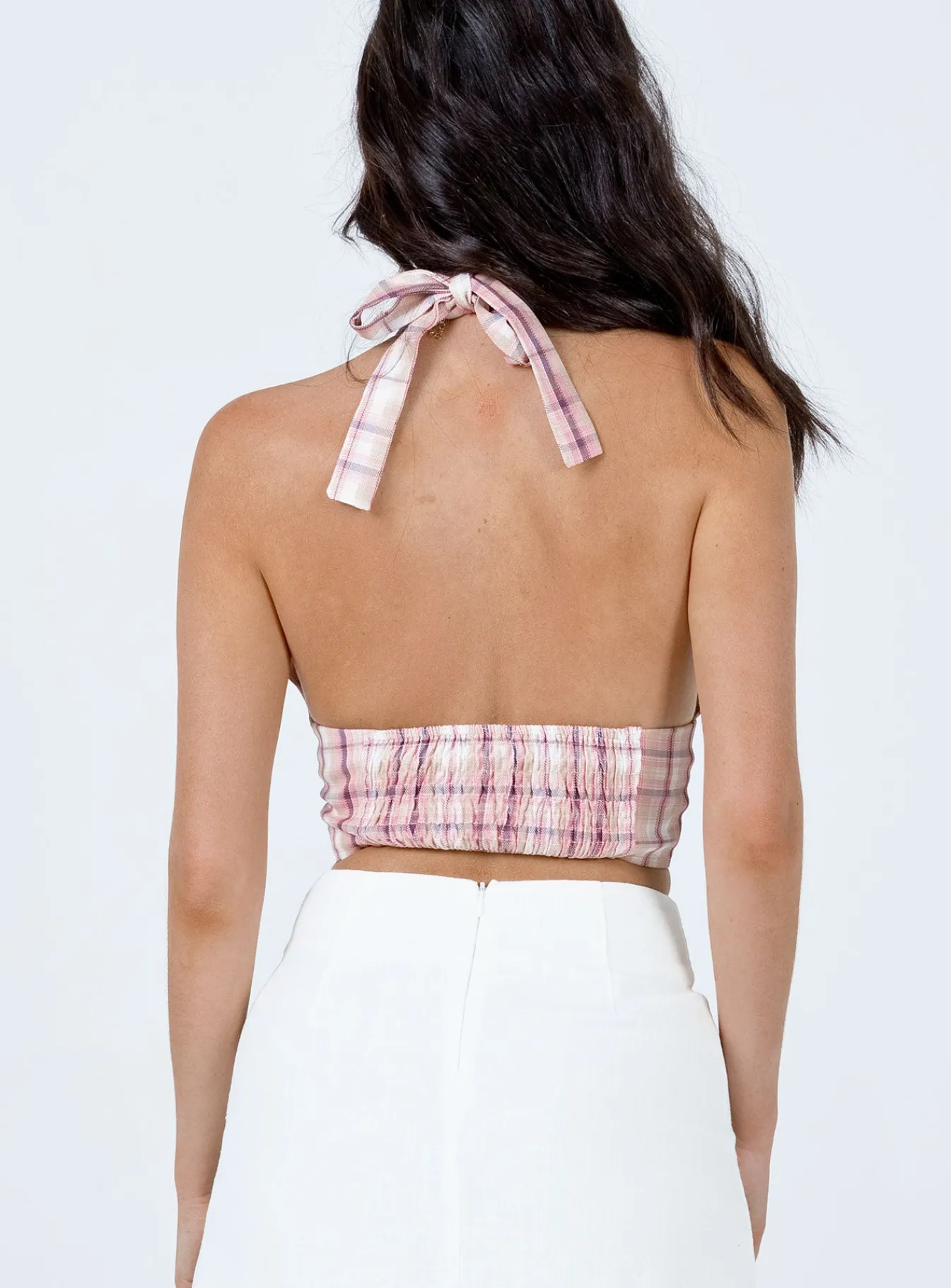 Princess Polly Jenny Top Check Multi Shop