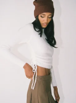 Princess Polly Jesica Sweater White Cheap