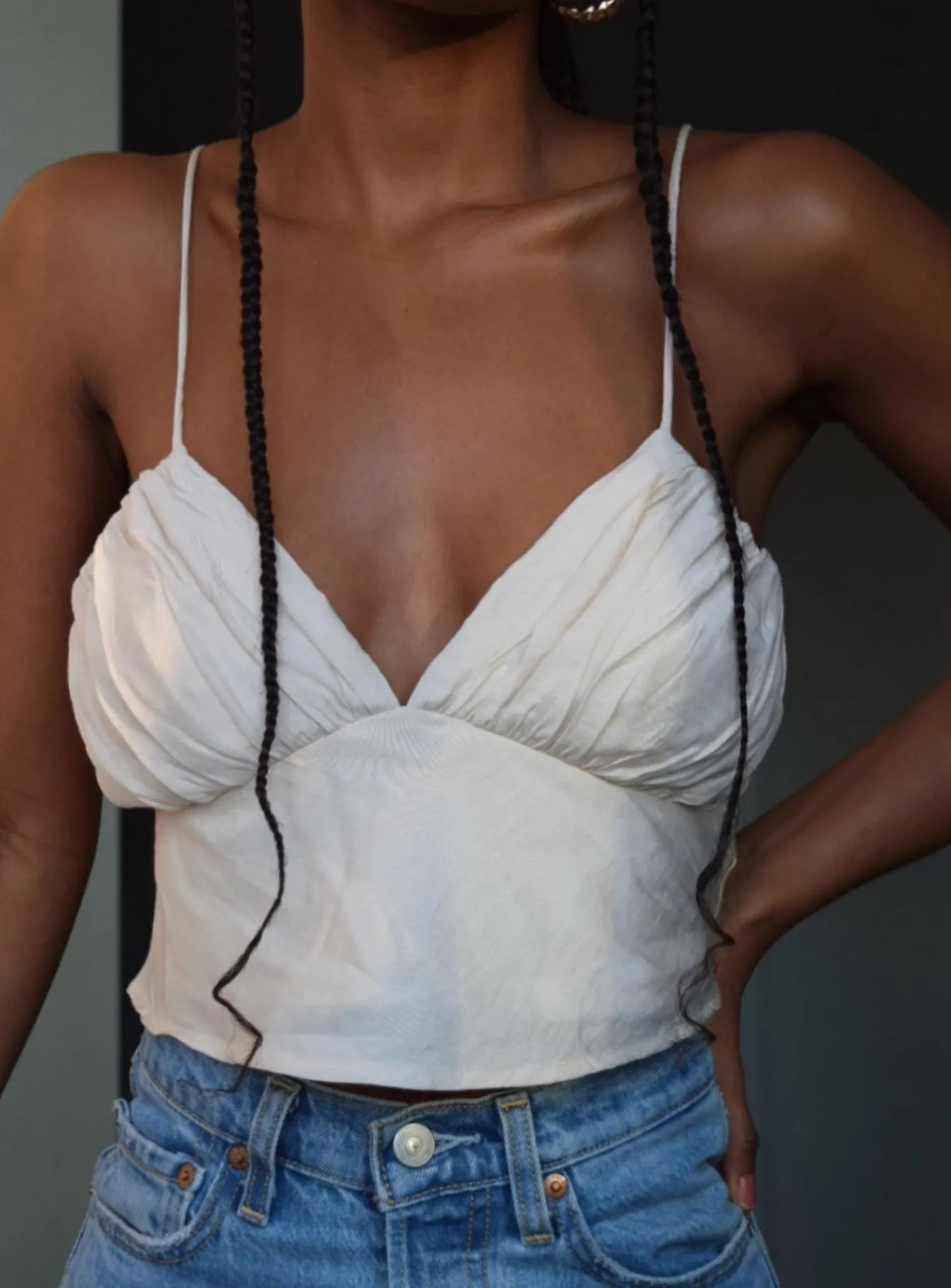 Princess Polly Jessa Top Beige Hot