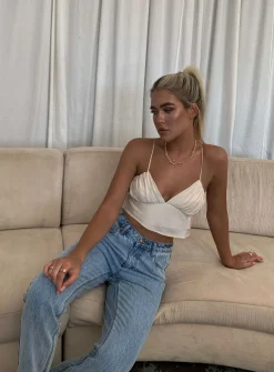 Princess Polly Jessa Top Beige Hot