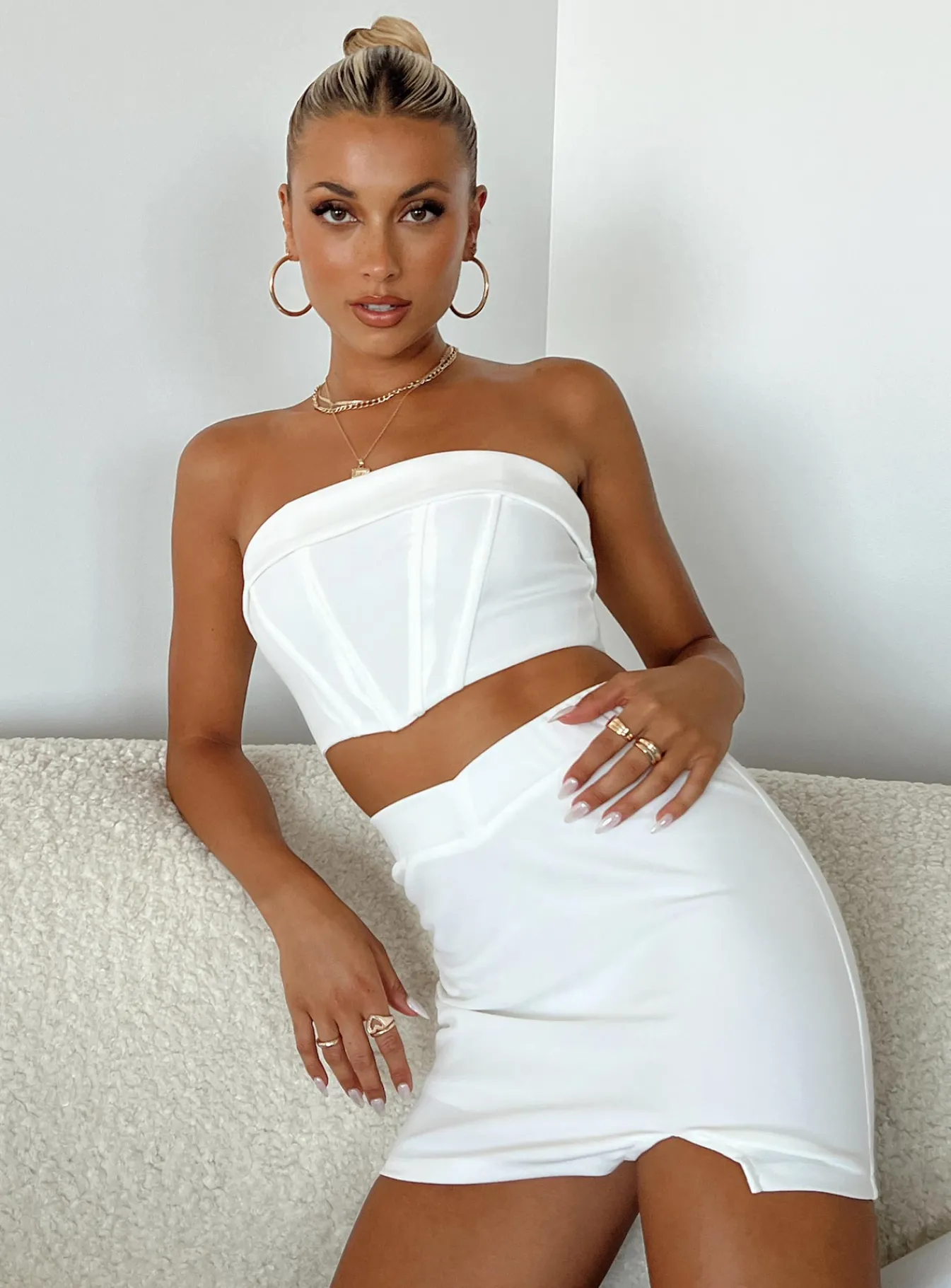 Princess Polly Jesse Set White Flash Sale