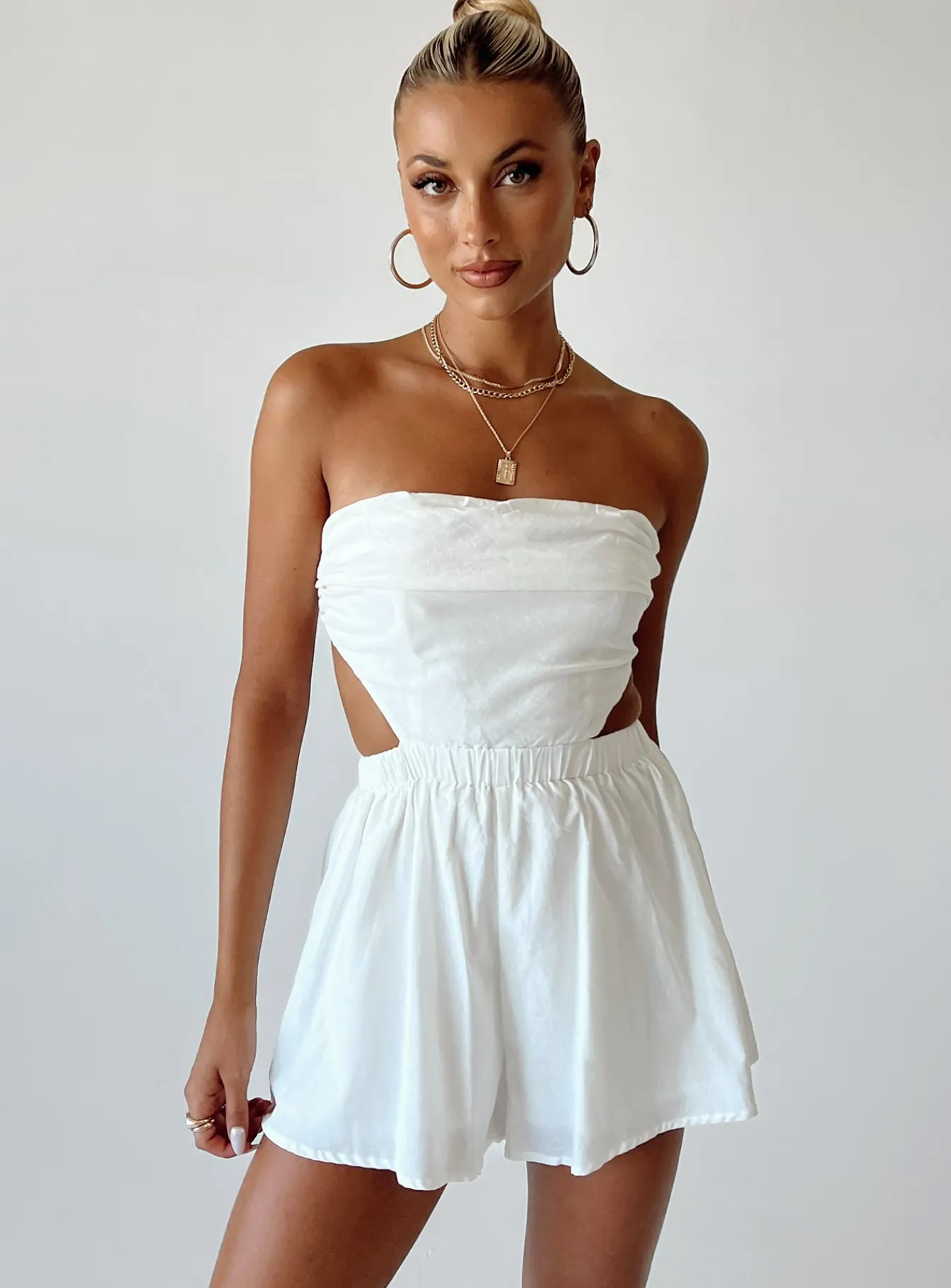 Princess Polly Jessia Romper White Flash Sale