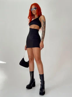 Princess Polly Jessika Mini Dress Black Sale