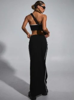 Princess Polly Jgr &Amp; Stn Bianca Maxi Skirt Black Store