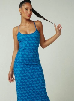 Princess Polly Jgr &Amp; Stn Cassie Maxi Dress  Blue Shop