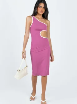 Princess Polly Jgr &Amp; Stn Charlotte Midi Dress  Pink Cheap