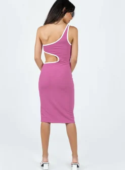 Princess Polly Jgr &Amp; Stn Charlotte Midi Dress  Pink Cheap