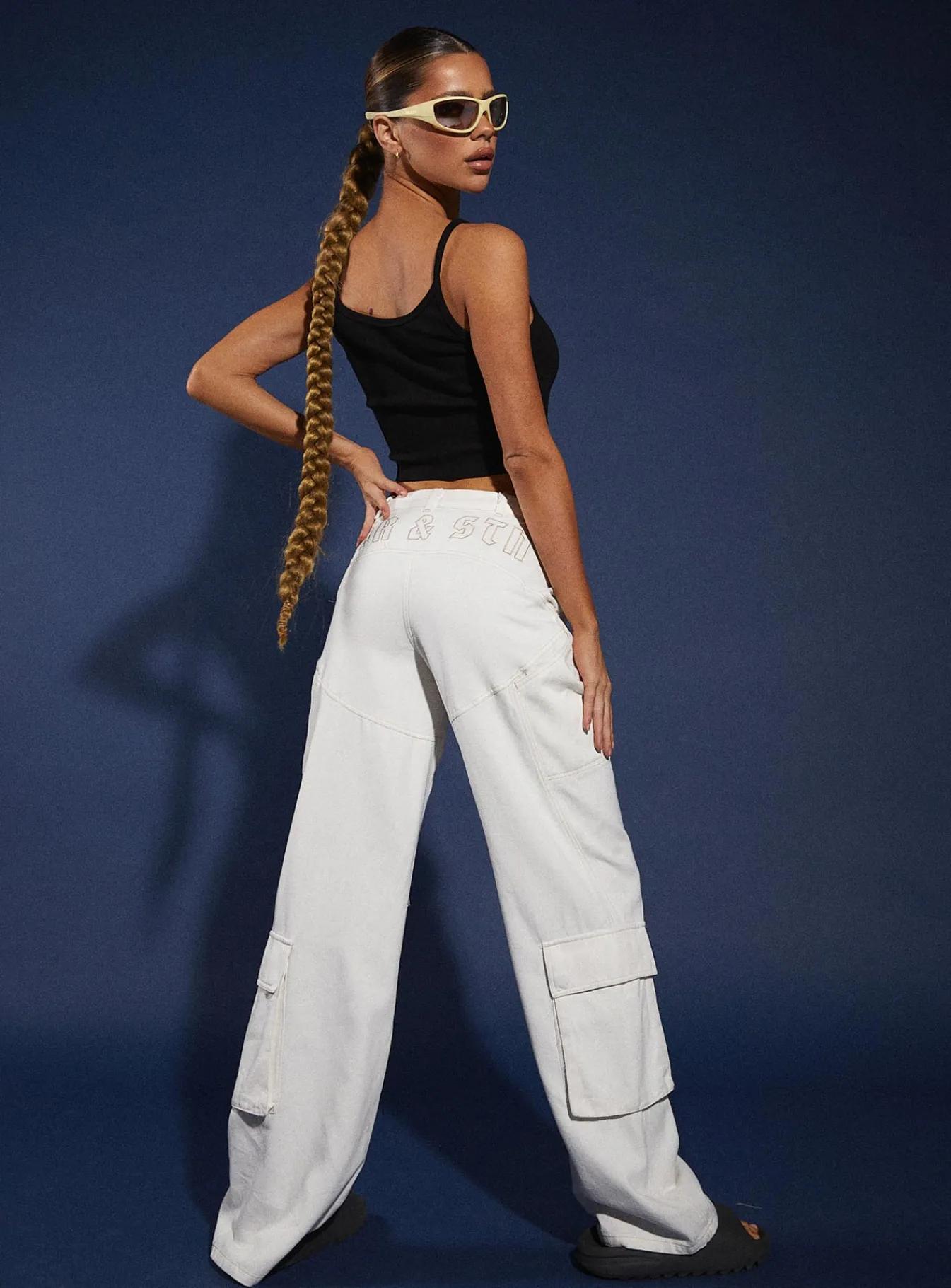 Princess Polly Jgr &Amp; Stn Christina Cargo Pant White Online